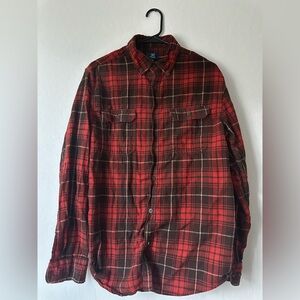 George Red and Brown Checkered Shirt